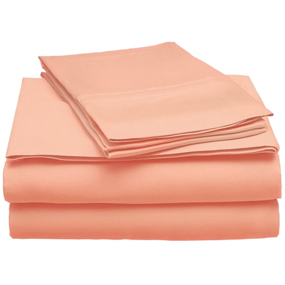 100% Modal Rayon from Beechwood Sheet Set Coral / King