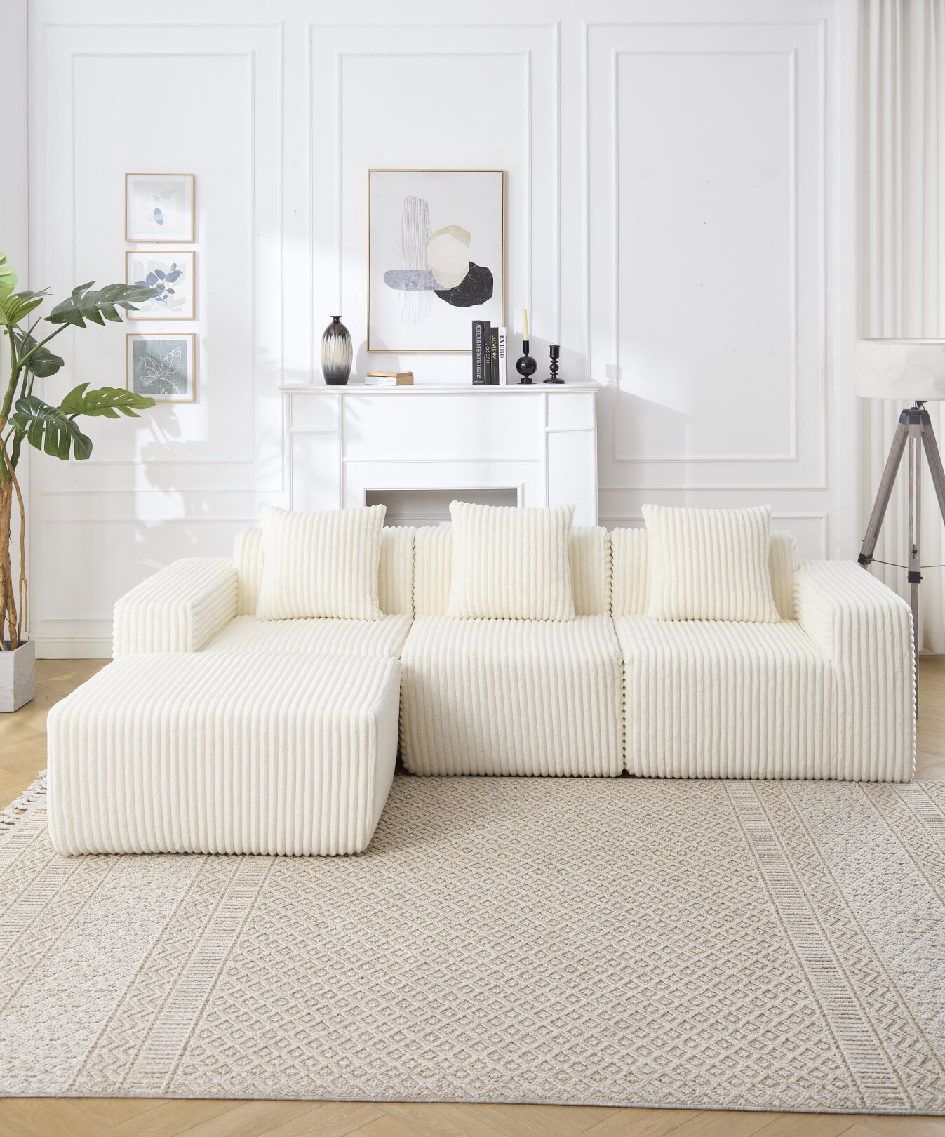 Curated visual reference: Gallery Detail: 100 Modern Minimalist Modular Sectional Sofa L Shape Upholstered