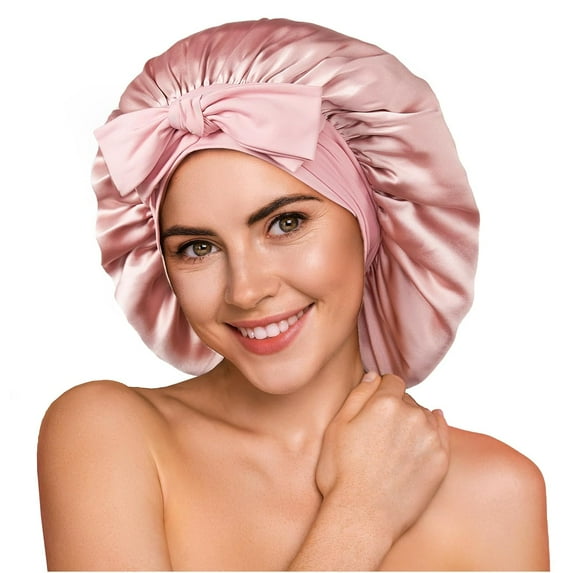 100% Mulberry Silk Bonnet for Sleeping Women - Double Layer Silk Hair Wrap – Non-Slip Silk Turban - Hair Silk Bonnet for Sleeping Women - Silk Cap for Sleeping