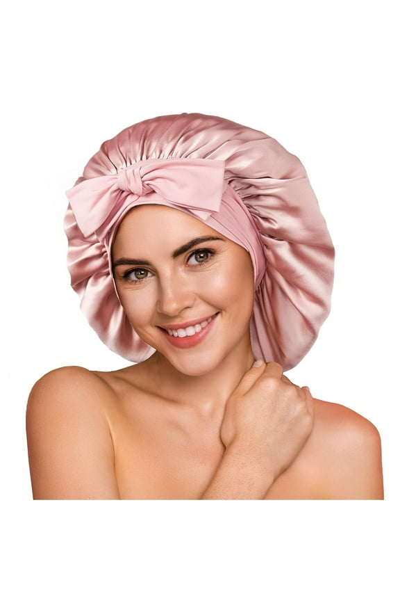 100% Mulberry Silk Bonnet for Sleeping Women - Double Layer Silk Hair Wrap – Non-Slip Silk Turban - Hair Silk Bonnet for Sleeping Women - Silk Cap for Sleeping