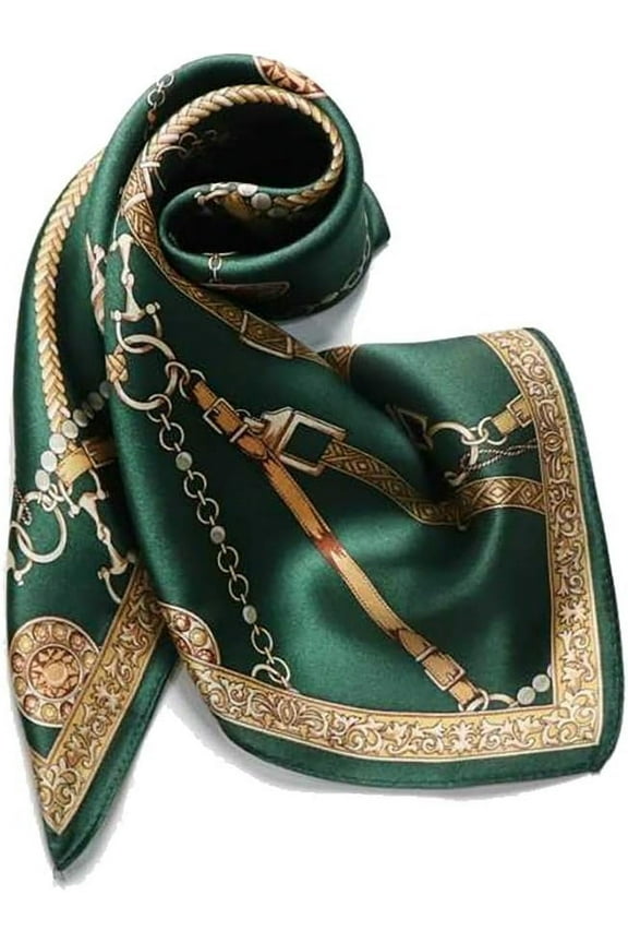 100% Real Mulberry Silk Women Small Square Neck Scarfs 21" Lightweight Headscarf Printed Neckerchief Gift Packed Silk Long Mulberry Scarf