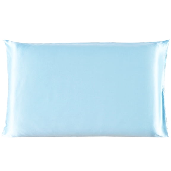 Unique Bargains 1 Piece 100% Silk Pillowcase, King, Light Blue