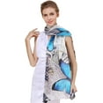 thumbnail image 1 of Silk Feel Long Floral Satin Scarves for Women in Gift Box Silk Long Mulberry Scarf, 1 of 6
