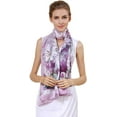 thumbnail image 1 of 100% Mulberry Silk Neck Scarf - 21”X 21” Lightweight Neckerchief - Women Men Small Square Digital Printed Scarves Silk Long Mulberry Scarf, 1 of 6
