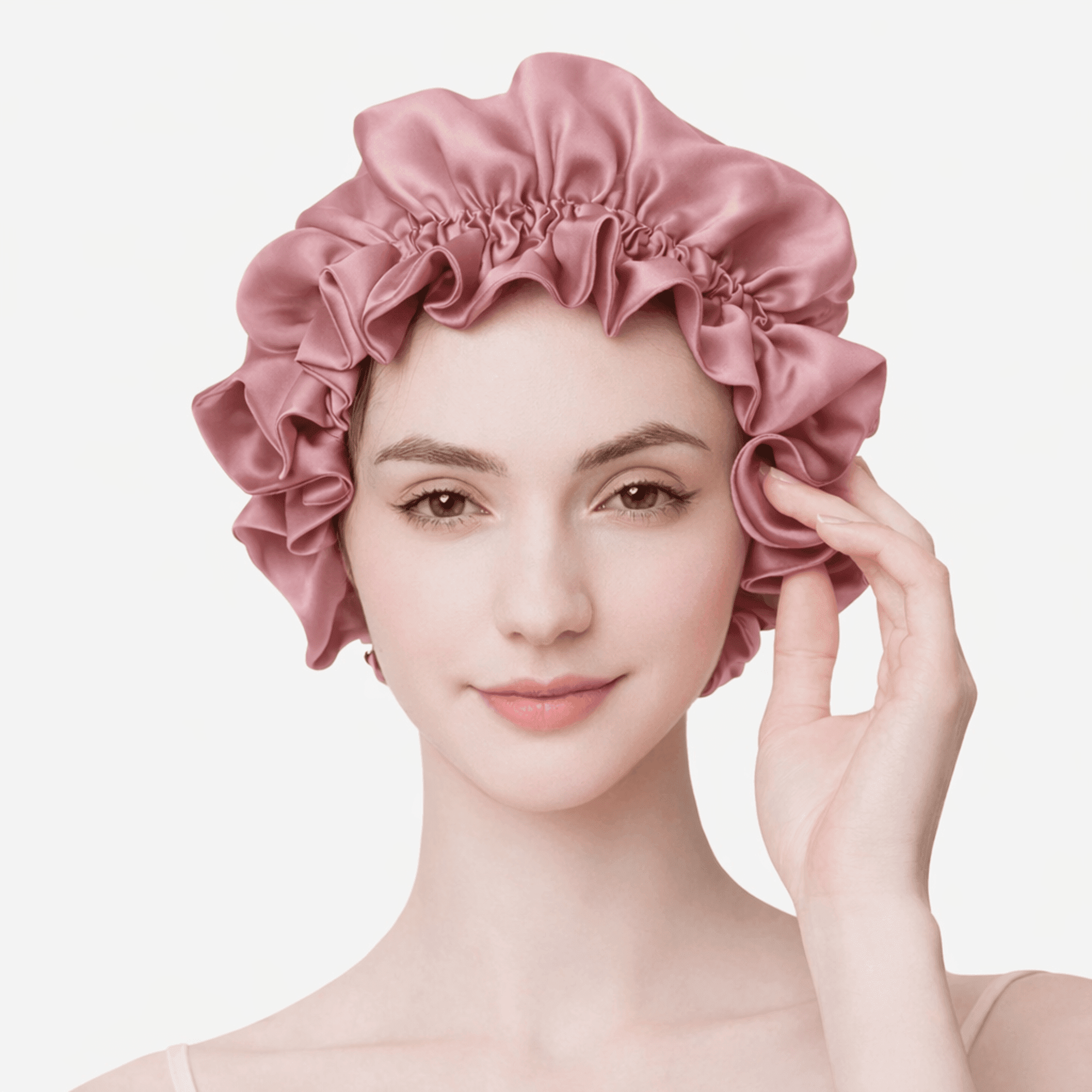 100% Mulberry Silk Reversible Sleep Bonnet – 22 Momme, Double-Sided Silk Hair Wrap & Night Cap for Women