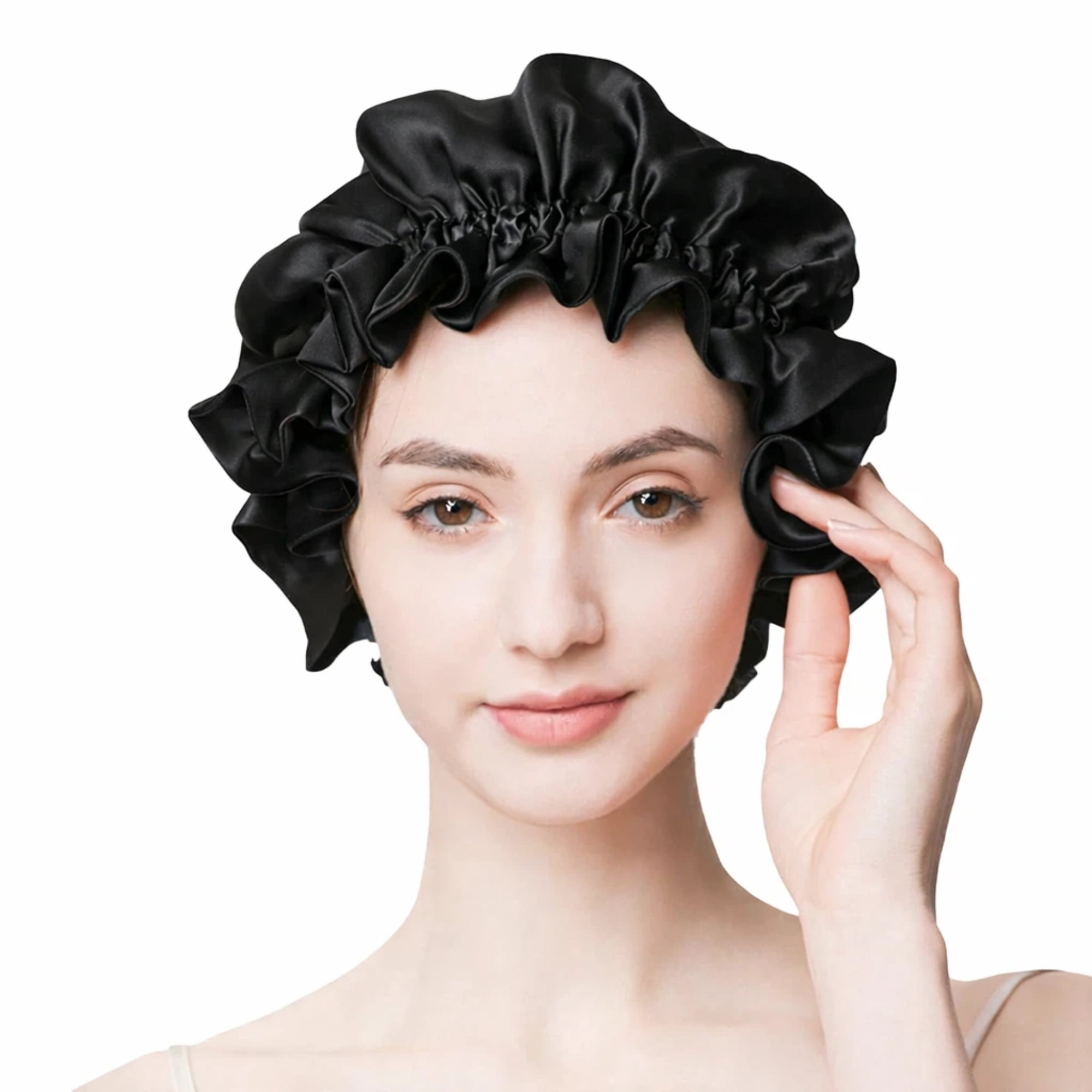 100% Mulberry Silk Reversible Sleep Bonnet – 22 Momme, Double-Sided Silk Hair Wrap & Night Cap for Women