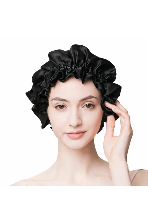 100% Mulberry Silk Reversible Sleep Bonnet – 22 Momme, Double-Sided Silk Hair Wrap & Night Cap for Women