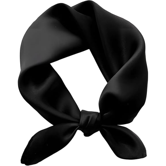 100% Mulberry Silk Scarf for Women Hair Lightweight Square Neckerchief Wrap For Head Scarves 21"