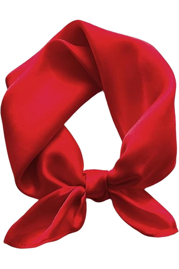 100% Mulberry Silk Scarf for Women Hair Lightweight Square Neckerchief Wrap For Head Scarves 21"