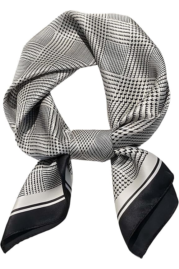 100% Mulberry Silk Scarf for Women Hair Lightweight Square Neckerchief Wrap For Head Scarves 21"