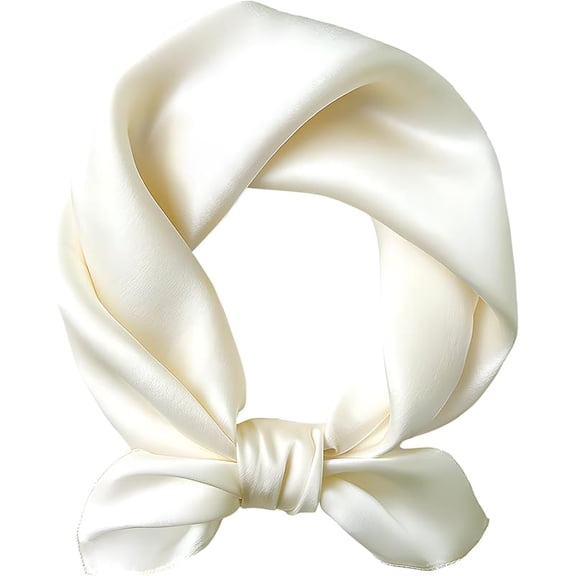 100% Mulberry Silk Scarf for Women Hair Lightweight Square Neckerchief Wrap For Head Scarves 21"