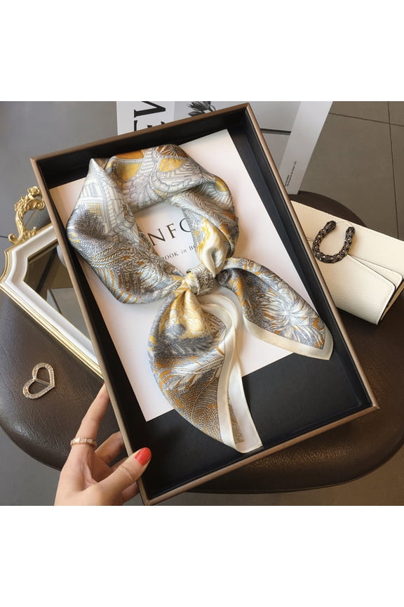 100% Mulberry Silk Scarf for Women, Spring, Autumn, Winter, 70cm Square Scarf, Versatile Silk Scarf