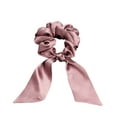 thumbnail image 1 of 100% Mulberry Silk Scrunchies for Women Grils, Satin Hair Scrunchies, Silk Soft Hair Ties Fashion Hair Bands Hair Bow Ropes Elastic Bracelets Ponytail Holders (Bean Paste Color）, 1 of 6