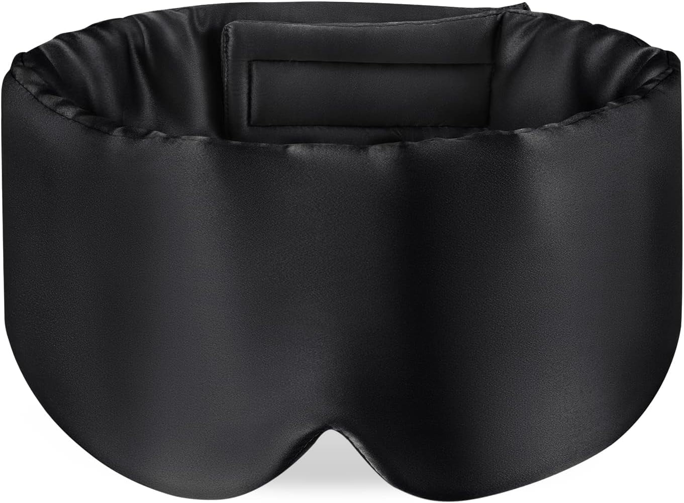 100% Mulberry Silk Sleep Mask Eye Mask for Man and Woman with Adjustable Headband, Full Size Large Sleep Mask & Blindfold for Total Blackout for All Night Sleep, Travel & Nap- Light Plum