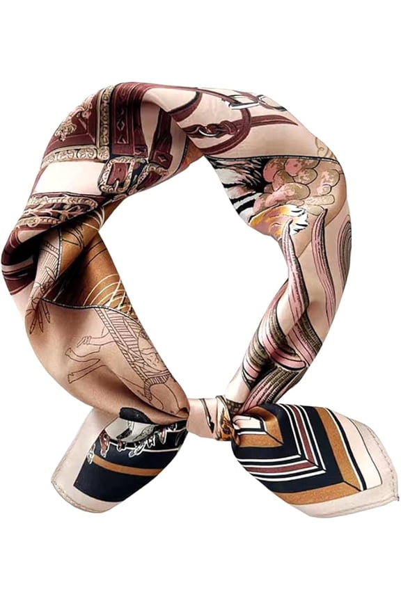 100% Mulberry Silk Square Scarf for Hair-25.6" X25.6'' Women Men Natural Silk Neckerchief Digital Printed Headscarf