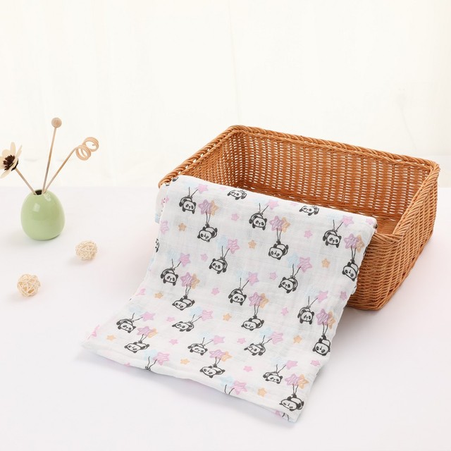 100 Muslin Cotton Baby Swaddles Soft Newborn Baby Blankets Bath Gauze