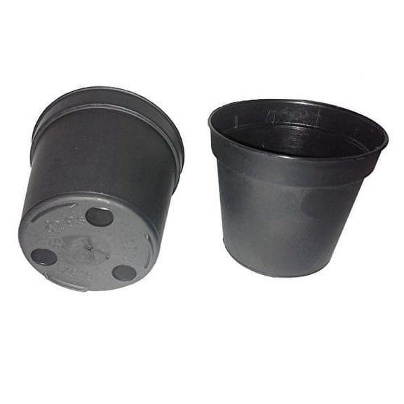 100 NEW 2 Inch Plastic Nursery Pots ~ Pots ARE 2 Inch Round At the Top and 1.9 Inch Deep Color: Black