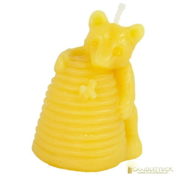100% NY Beeswax Honey Bear Hugging Candle
