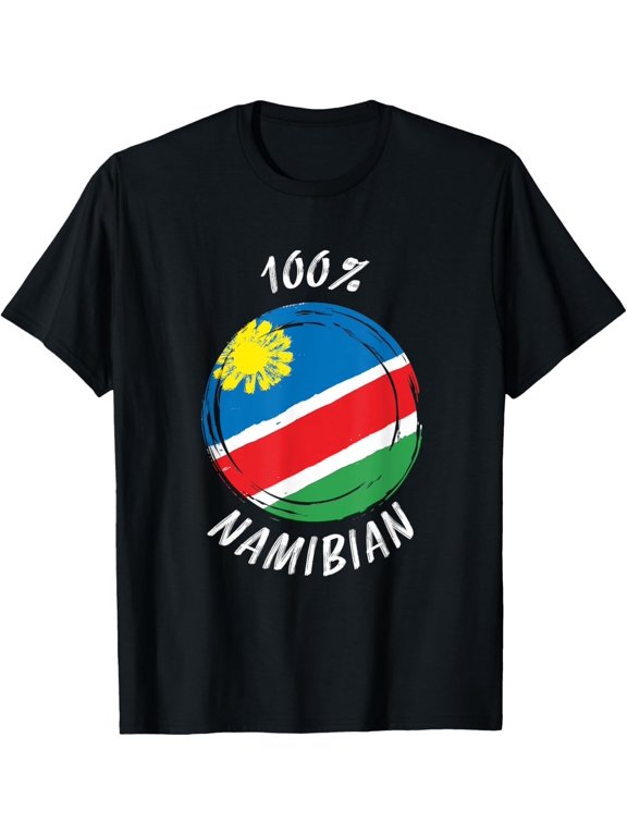 100% Namibian Shirt | Proud Namibian Shirt | Flag Namibia T-Shirt