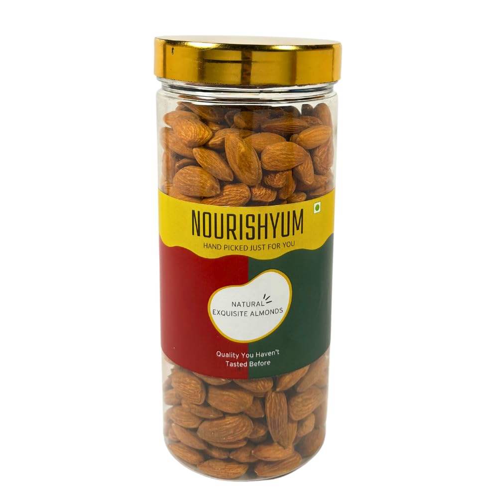 100% Natural Almonds By Nourishyum 500gm, | Natural Crunchy Badam Giri ...
