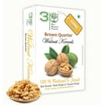 100 Natural Brown Quarter Walnut Kernels By 3P 250gm, Rich In Fiber