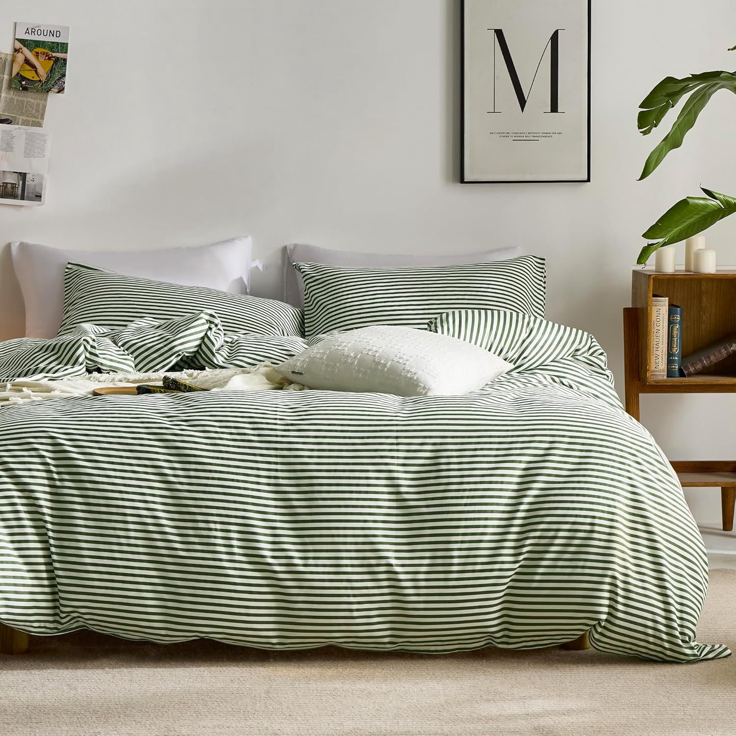 Bedding House Organic Cotton Basic White Quilt Cover Set Super King