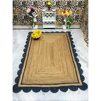 100% Natural Jute Rug – Sustainable, Handcrafted Rug for a Greener Home Size - 5 x 7 Feet (150 cm x 210 cm)
