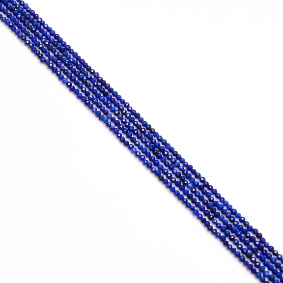 100% Natural Lapis Lazuli Gemstone Round Israel Cut Beads 2X2mm Strand 13" XY-28