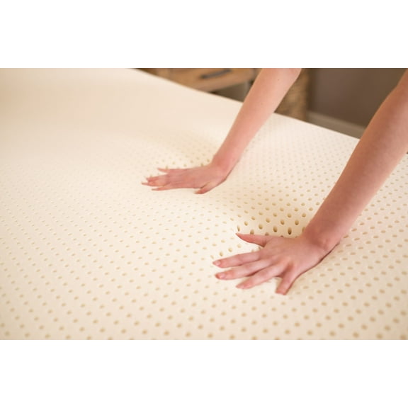 100% Natural Latex Mattress Topper - Firm - 3" Thick, Twin Mattress Topper