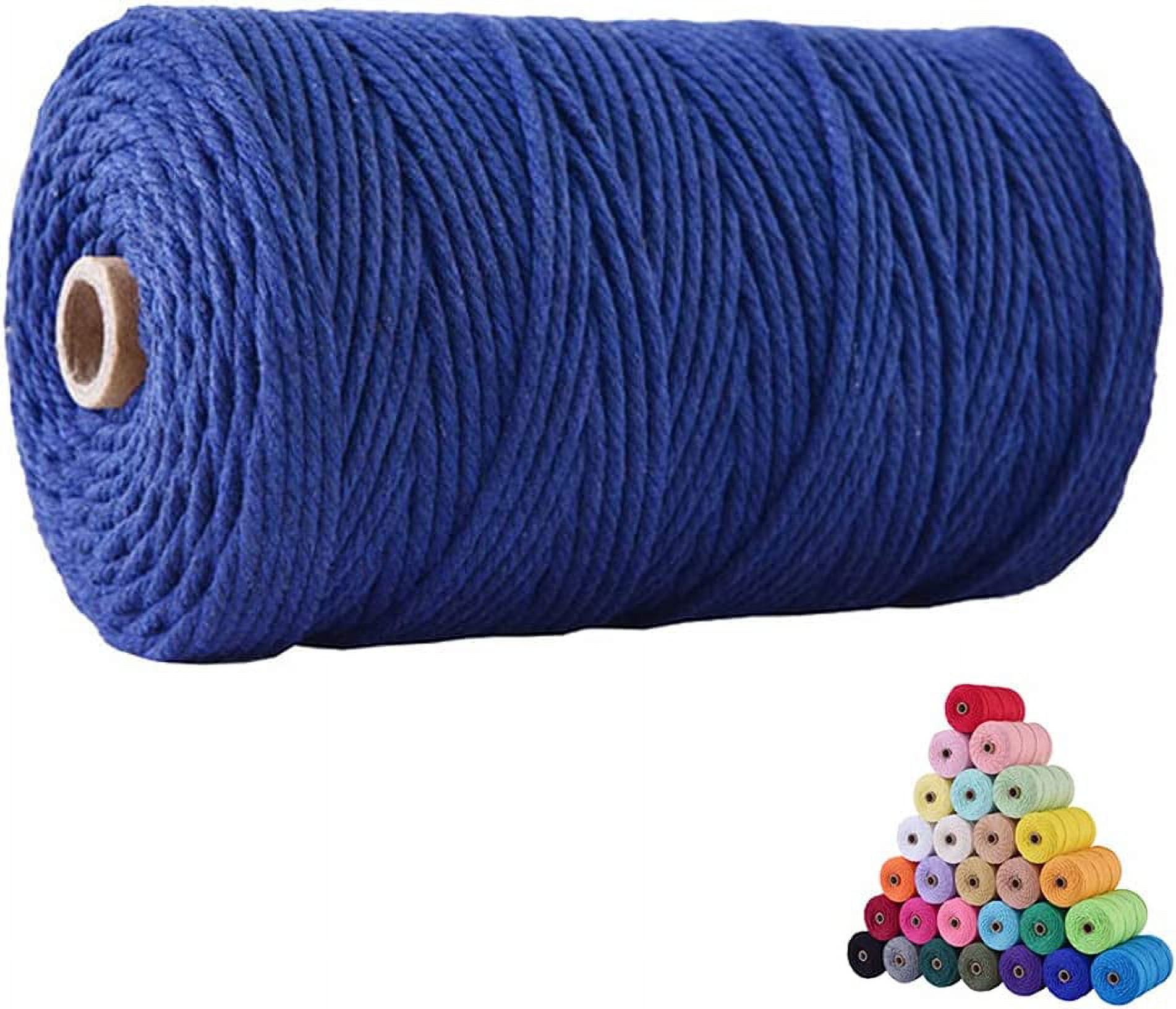 Crafts Cord 3mm Color Cotton Rope Thick and Thin Rope DIY Hand Woven  Tapestry Twist Decoration Binding Rope - (Color: 23)