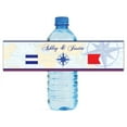 thumbnail image 1 of 100 Nautical Map Wedding Anniversary Engagement Party Water Bottle labels Birthday Party Easy to Use Self Stick Labels, 1 of 4