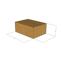 10x7x4 Kraft Brown Corrugated Shipping Boxes, 32 ECT Single-Wall, Qty 100