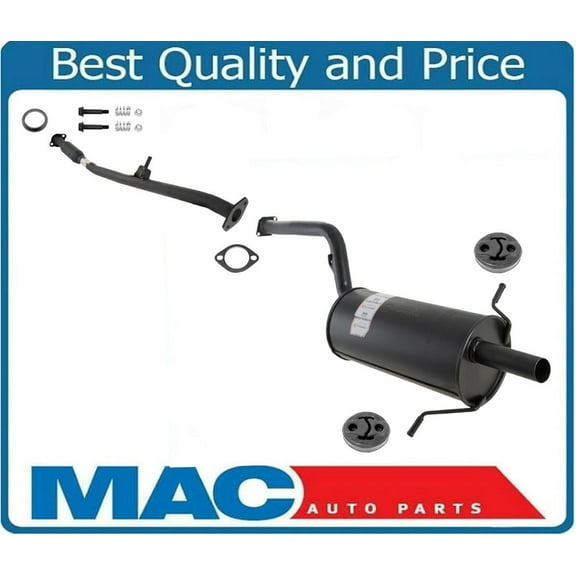 100% New Resonator & Muffler Exhaust System for Subaru Forester 1999-2002