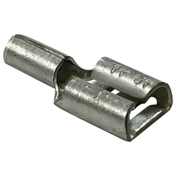 (100) Non-Insulated 16-14 Gauge Female Quick Disconnect Connector .250 Stud Electrical Wire Terminal - USA
