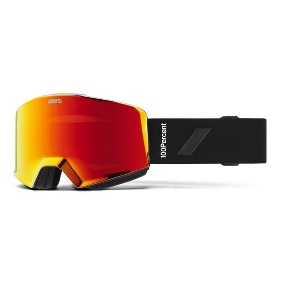 100% Norg Hiper Goggle - Black/Red; Mirror Red