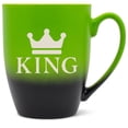 thumbnail image 1 of 100 North Crown Royalty 10 Ounce Green and Black Two Toned Ombre, Comfortably Fits Your Hands, Ceramic Tea Coffee Cup Mug, King, 1 of 1