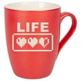 thumbnail image 1 of 100 North Gaming 10 Ounce Crimson Red Metallic Finish, Comfortably Fits Your Hands, New Bone China Coffee Tea Cup Mug, Life, 1 of 1