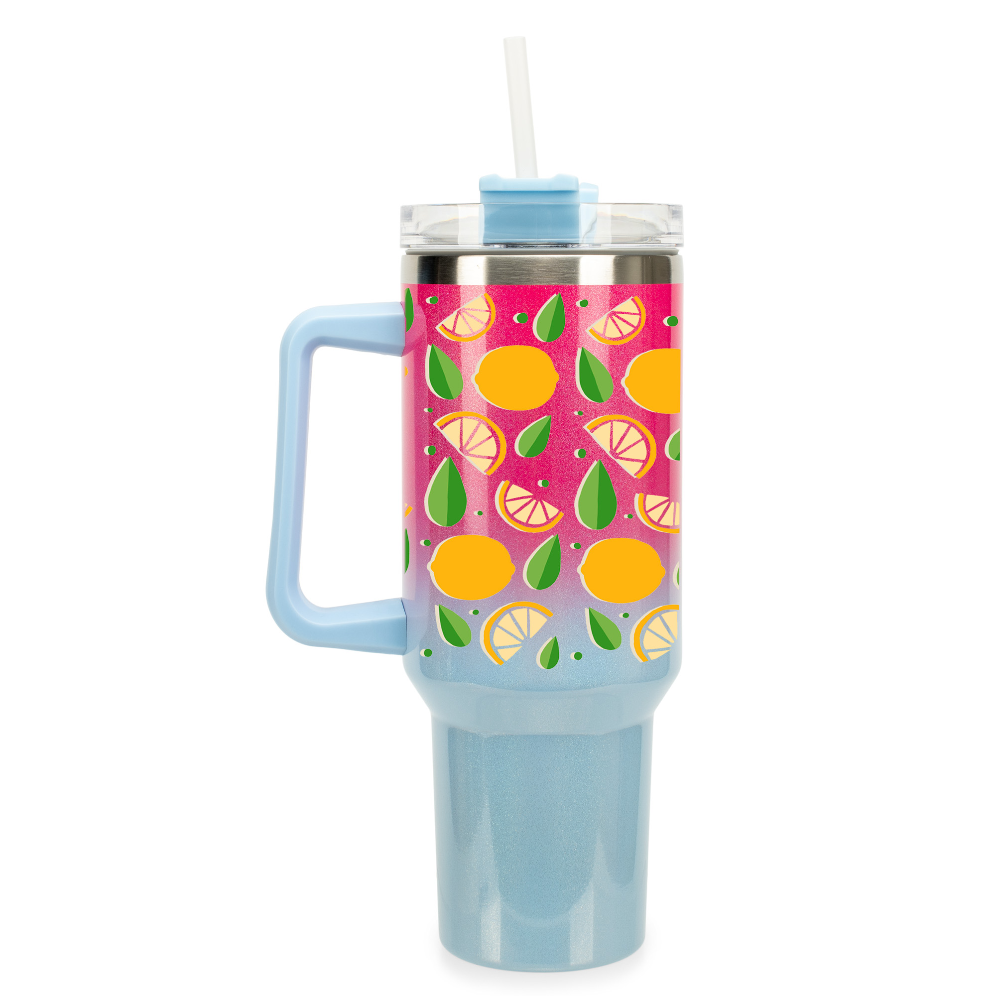 100 North Lemon Citrus Slices Summer Fruit 40 oz. Stainless Steel