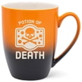 thumbnail image 1 of 100 North Magic Potion 10 Ounce Orange and Black Two Toned Ombre, Comfortably Fits Your Hands, Ceramic Tea Coffee Cup Mug, Potion Of Death, 1 of 1