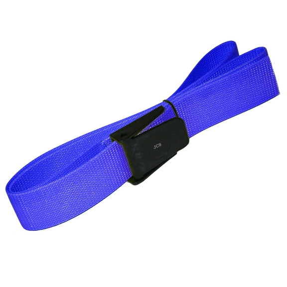 100% Nylon 2inch Scuba Webbing Weight Belt with Delrin (Plastic) Buckle, 72inch, Blue