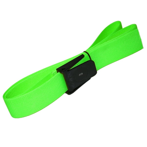 100% Nylon 2inch Scuba Webbing Weight Belt with Delrin (Plastic) Buckle, 72inch, Green