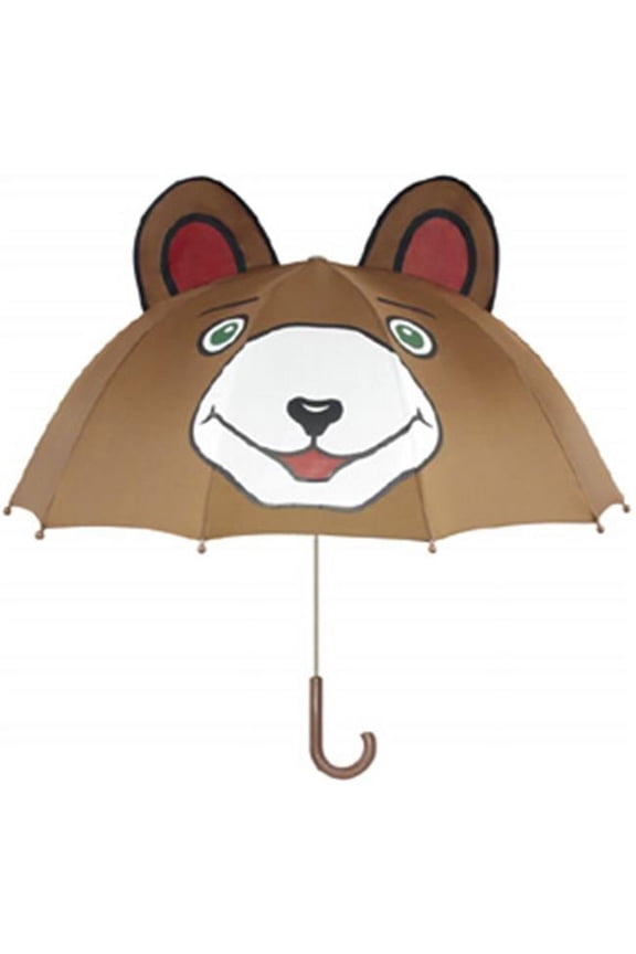 100% Nylon Children'S Bear Umbrellas - Brown
