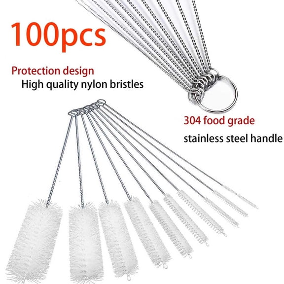 100Nylon Stainless Steel Pipe Cleaners Brush Smoking Tobacco Pipe Cleaning Tool