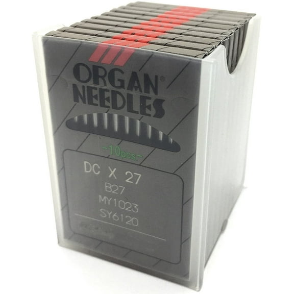 100 ORGAN DCX27 B27 Ball-Point Industrial Serger Overlock Machine Needles