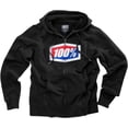 thumbnail image 1 of 100% Official Mens Zip Up Hoody Black/White/Red, 1 of 2