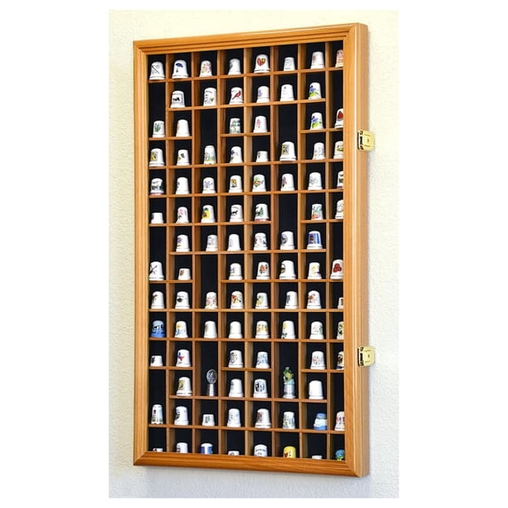 100 Opening Thimble Small Miniature Display Case Cabinet Holder Wall 100-opening-thimble-small-miniature-display-case-cabinet-holder-wall