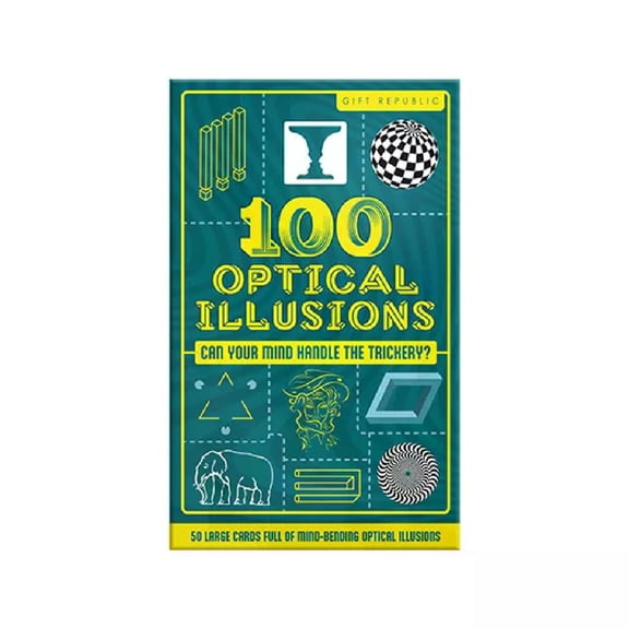 100 Optical Illusions Mind-Bending Double-Sided Card Pack