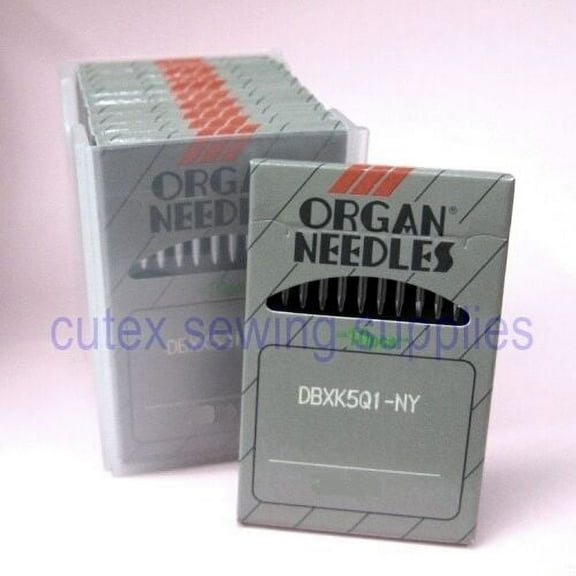 100 Organ DBXK5Q1-NY Embroidery Needles for Janome MB4, Melco EP4, Elna 9900 Size 70/10