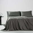 thumbnail image 1 of 100% Organic Bamboo Duvet Cover King Soft Silky Silver 3PCS - 500TC Luxury Cover - Ultra Breathable Cooling Duvet Cover for Hot Sleepers - King Bed Duvet Cover, 1 of 5