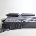 thumbnail image 1 of AMONOL 4-Piece Organic Bamboo King Bed Sheet Set, Bark Gray – Luxury Soft, Cooling Sheets with 18-Inch Deep Pocket（Bark Gray）, 1 of 9